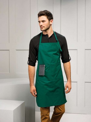 'DELUXE' BIB APRON WITH POCKET